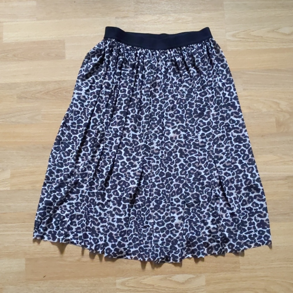 Black Milk Big Cattitude Sheer Midi Skirt size M
